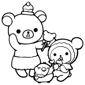 Rilakkuma Coloring Pages Printable for Free Download