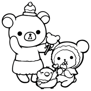 Rilakkuma Coloring Pages Printable for Free Download