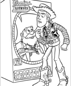 woody and buzz lightyear coloring pages