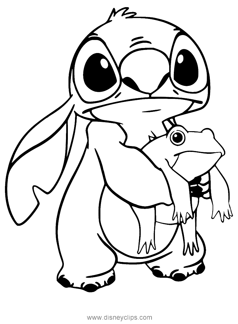 Lilo and Stitch coloring pages for children - Lilo and Stitch Kids