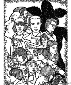 Stranger Things Coloring Pages Printable for Free Download