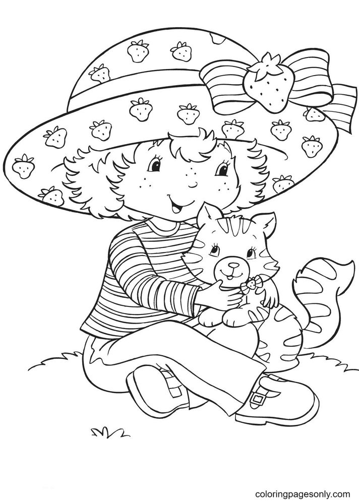 Strawberry Shortcake Coloring Pages Printable for Free Download