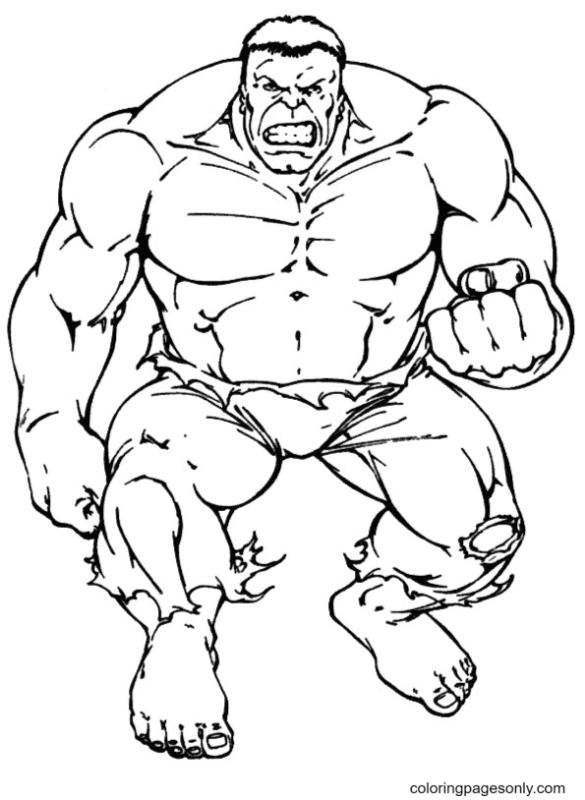 Hulk Coloring Pages Printable for Free Download