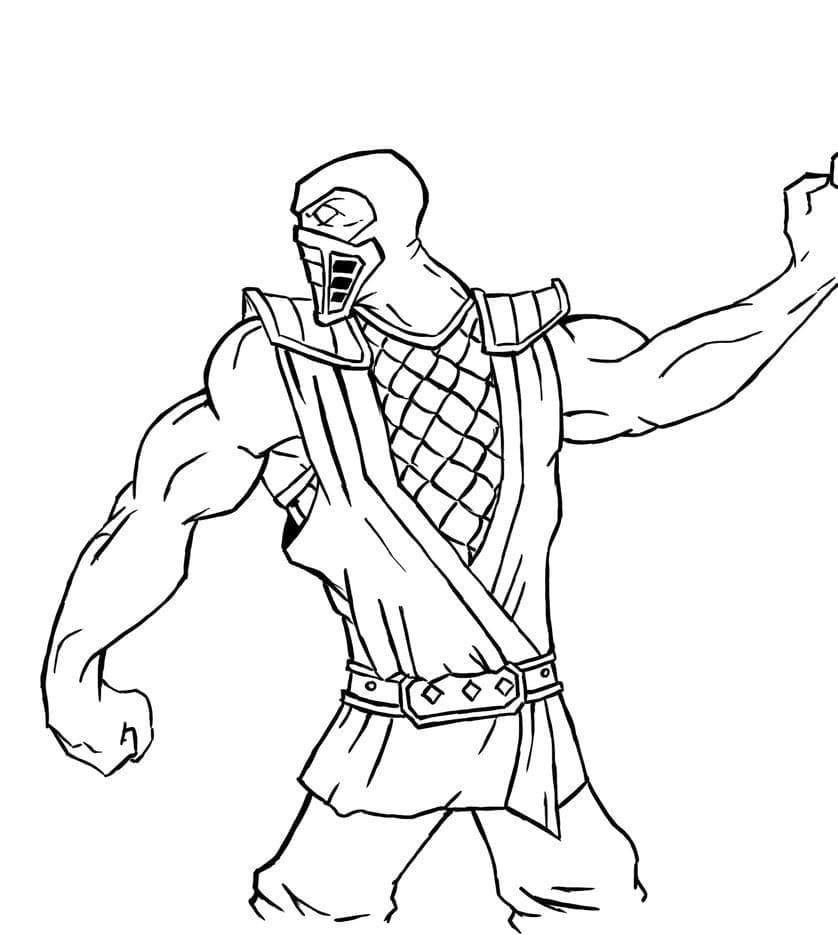 Mortal Kombat Coloring Pages Printable for Free Download