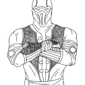 Mortal Kombat Coloring Pages Printable for Free Download