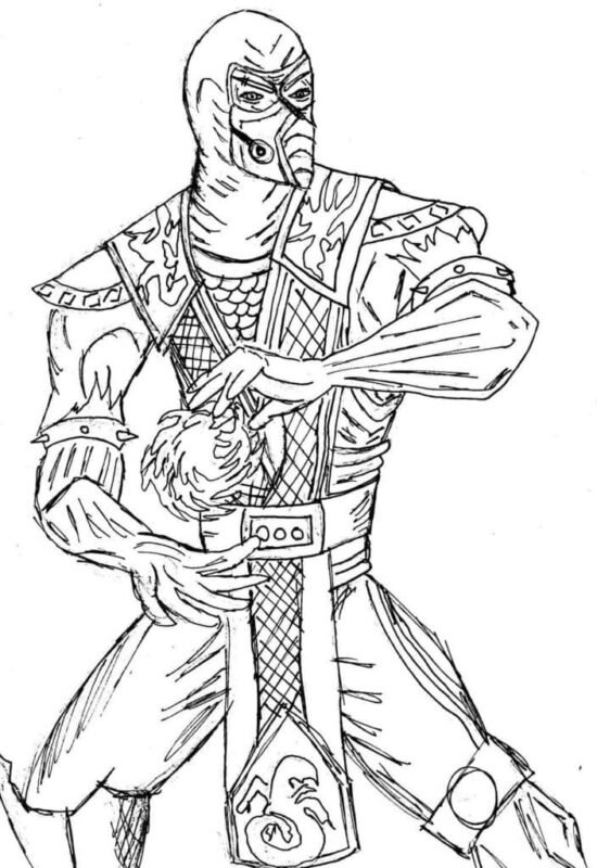 Mortal Kombat Coloring Pages Printable for Free Download