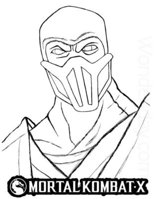 Mortal Kombat Coloring Pages Printable for Free Download