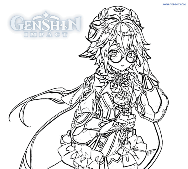 Genshin Impact Coloring Pages Printable for Free Download