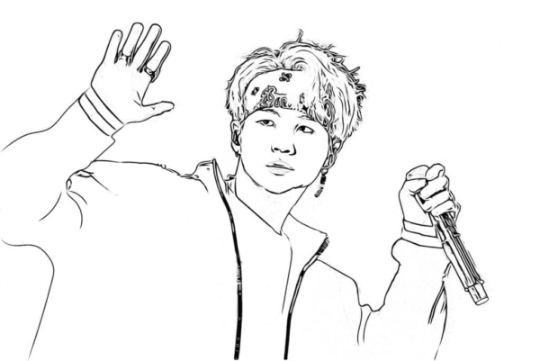 BTS Coloring Pages Printable for Free Download