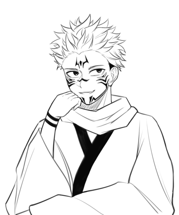 Jujutsu Kaisen Coloring Pages Printable for Free Download