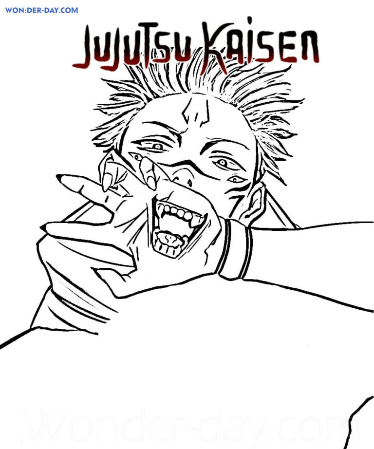 Jujutsu Kaisen Coloring Pages Printable For Free Download