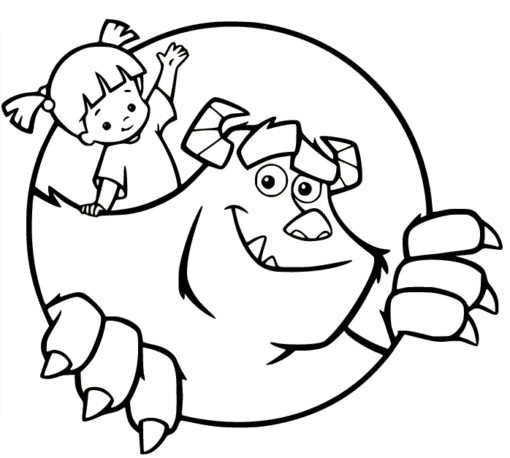 Monsters Inc Coloring Pages Printable for Free Download