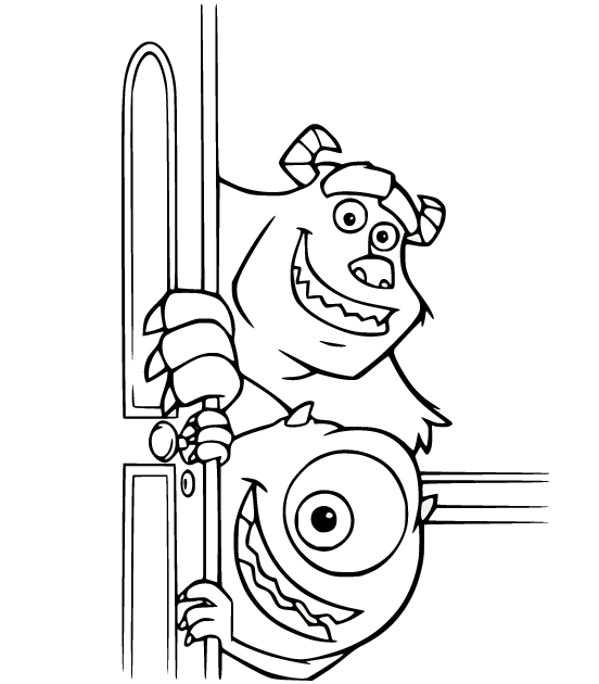 Monsters Inc Coloring Pages Printable for Free Download