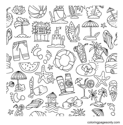Aesthetic Drawing Coloring Pages Printable for Free Download