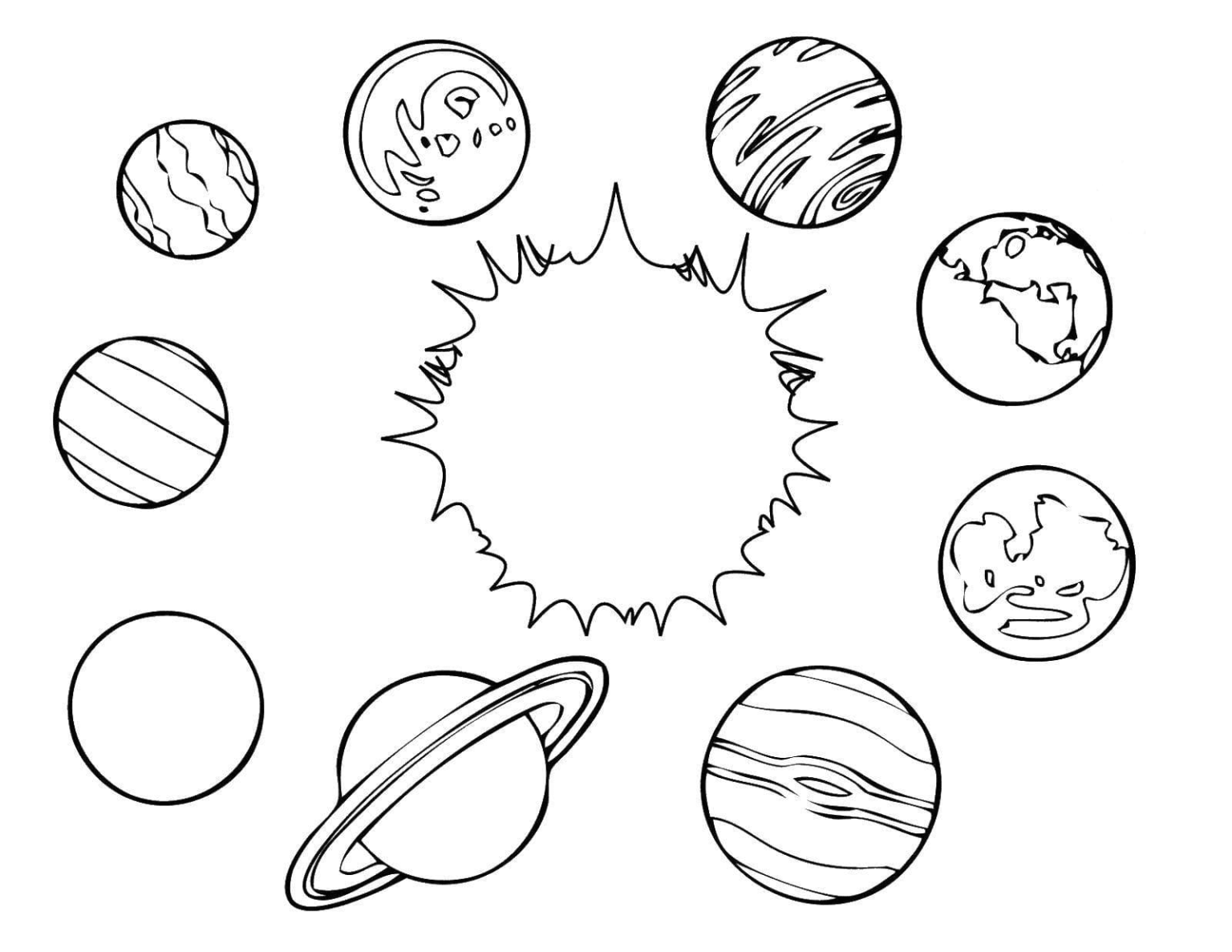 Planet Coloring Pages Printable for Free Download