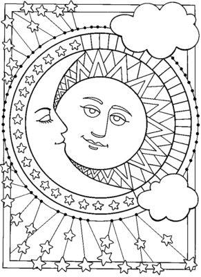 Moon Coloring Pages Printable for Free Download