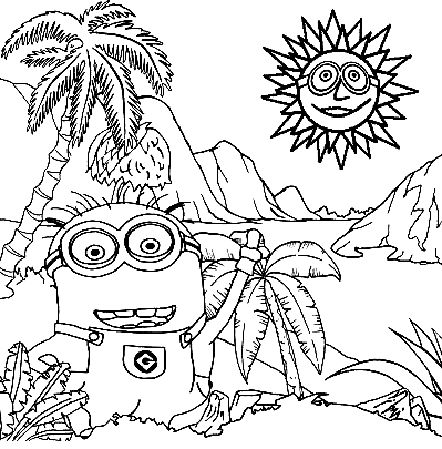 Minion Coloring Pages Printable for Free Download