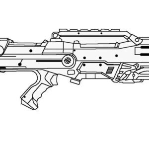 Nerf Coloring Page - Super Fun Coloring