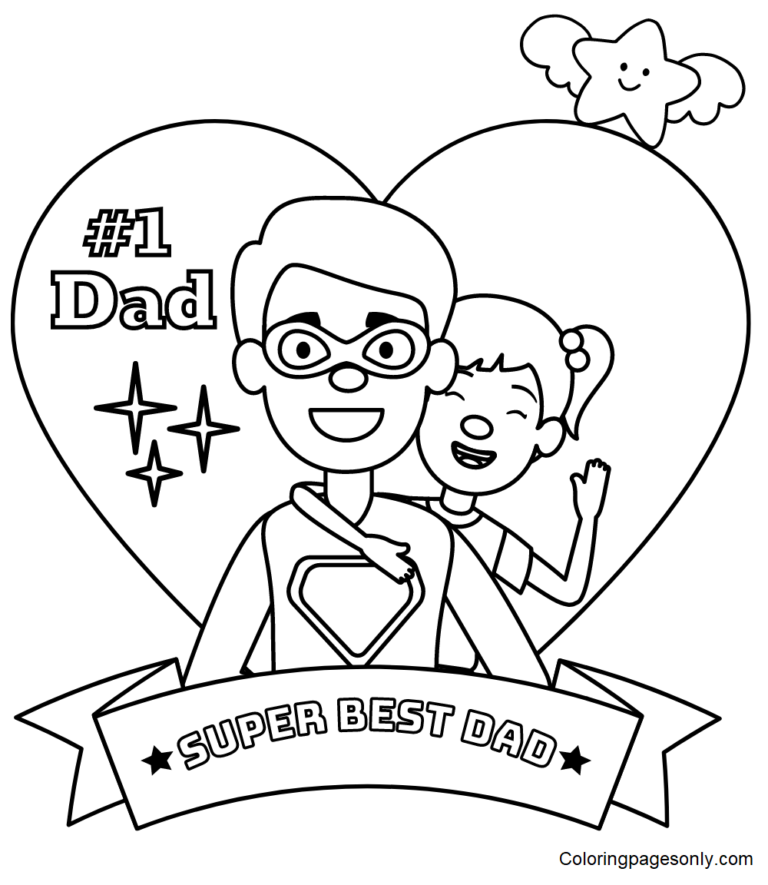 Father's Day Coloring Pages Printable for Free Download