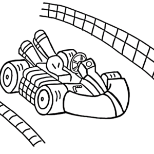 Mario Kart Coloring Pages Printable for Free Download