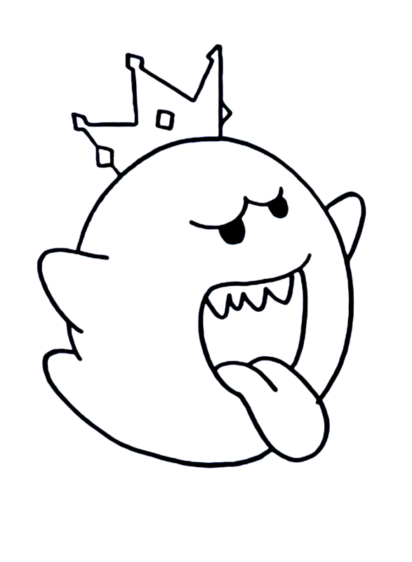 King Boo Coloring Pages Printable for Free Download