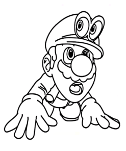 19+ Mario Odyssey Coloring Page