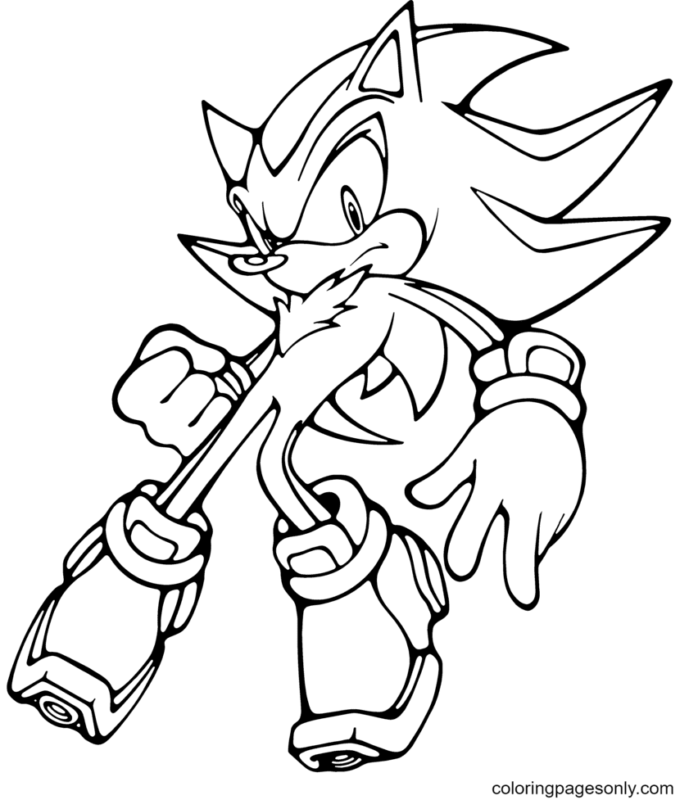 Sonic Coloring Pages Printable for Free Download