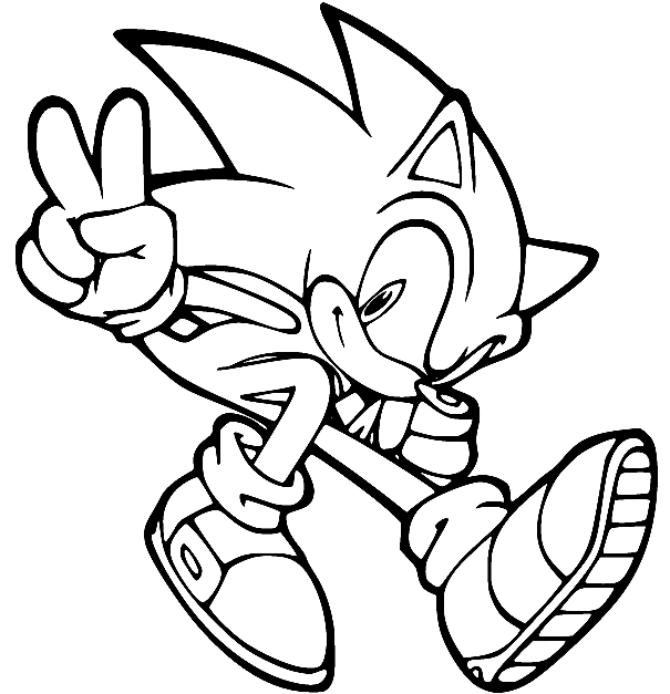 Sonic Coloring Pages Printable for Free Download