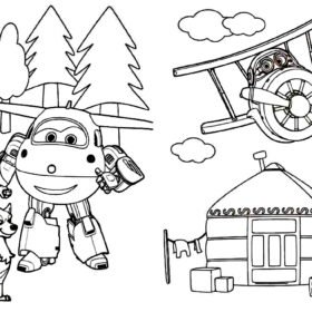 Super Wings Coloring Pages Printable for Free Download