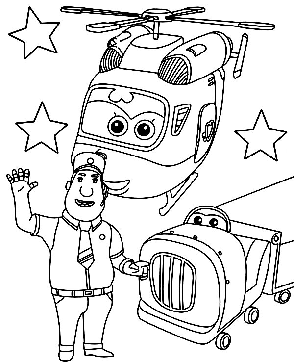 Super Wings Coloring Pages Printable for Free Download