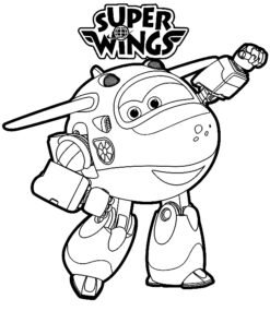 Super Wings Coloring Pages Printable for Free Download