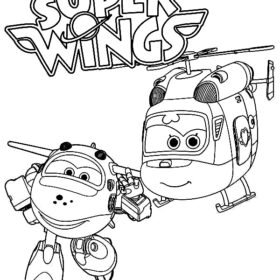 Super Wings Coloring Pages Printable for Free Download