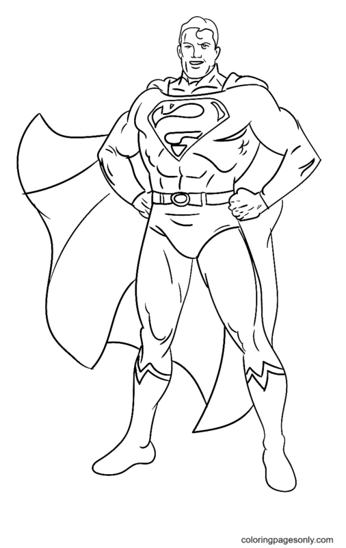 Superman Coloring Pages Printable for Free Download