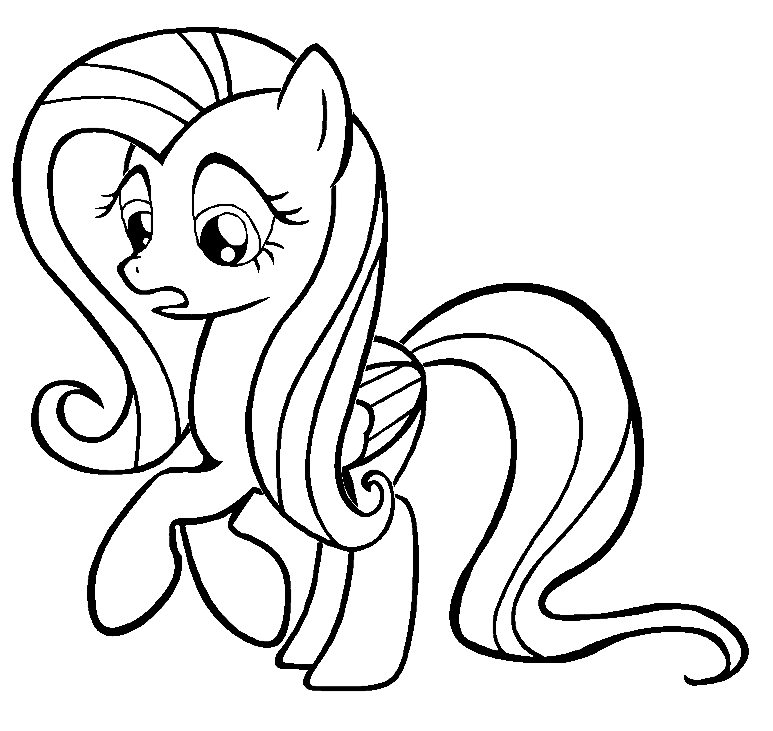 Fluttershy Coloring Pages Printable For Free Download