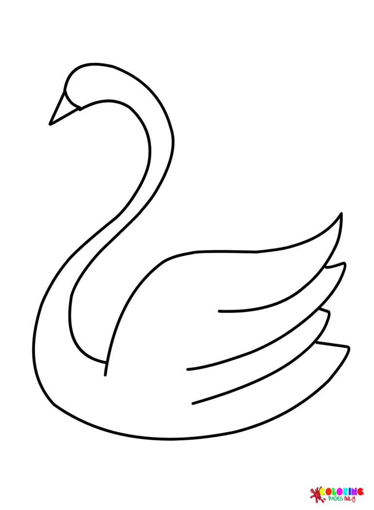 Swan Coloring Pages Printable for Free Download