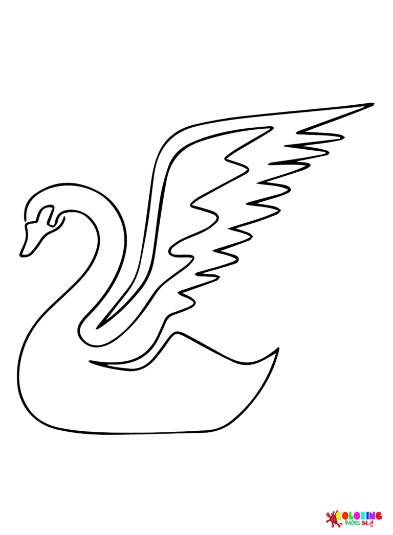 Swan Coloring Pages Printable for Free Download