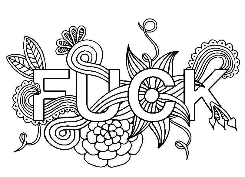 Swear Word Coloring Pages Printable For Free Download