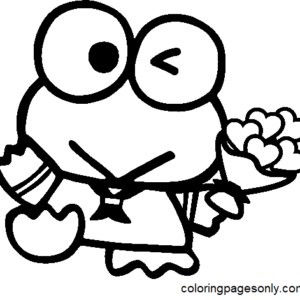 Keroppi Coloring Pages Printable for Free Download