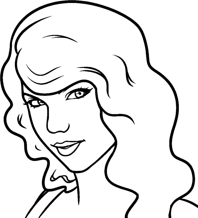 Taylor Swift Coloring Pages Printable for Free Download