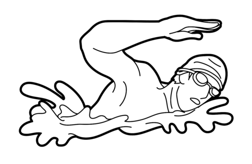 Swimming Coloring Pages Printable for Free Download