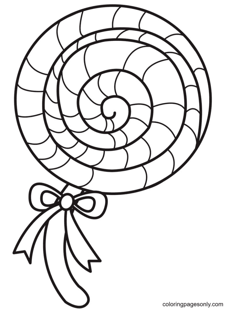 Candy Coloring Pages Printable for Free Download