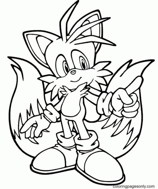 Tails Coloring Pages Printable for Free Download