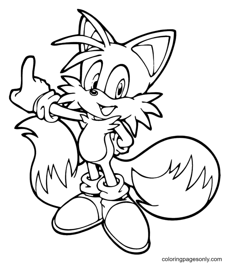 Tails Coloring Pages Printable For Free Download 1173