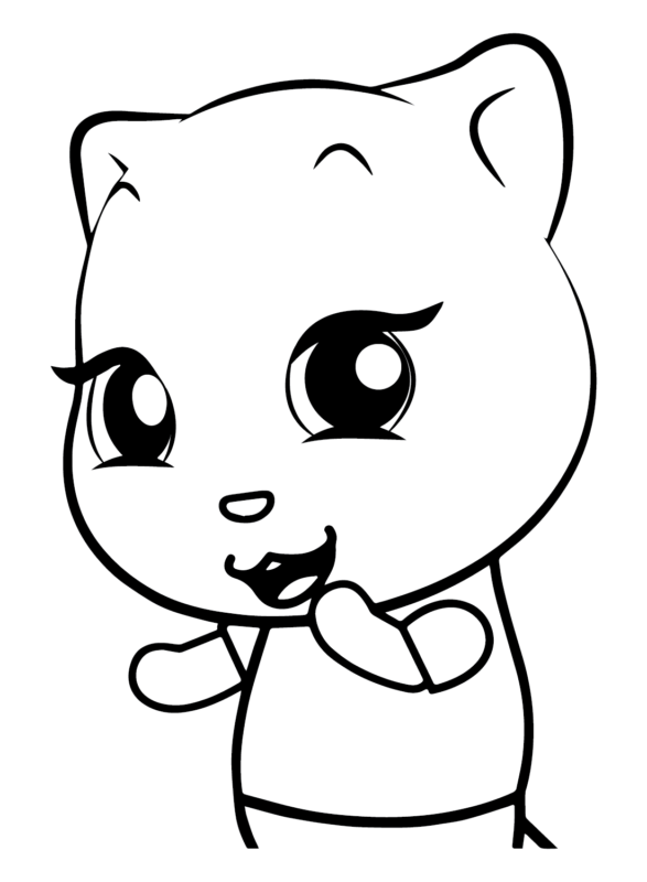 Talking Angela Coloring Pages Printable For Free Download