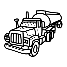 Tanker Truck Coloring Pages Printable for Free Download