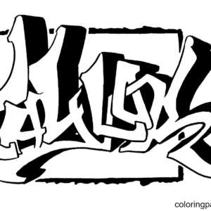 Graffiti Coloring Pages Printable for Free Download