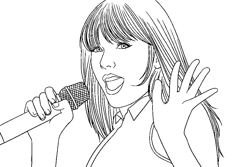 T Swift REPUTATION Coloring Pages Instant Download (Instant