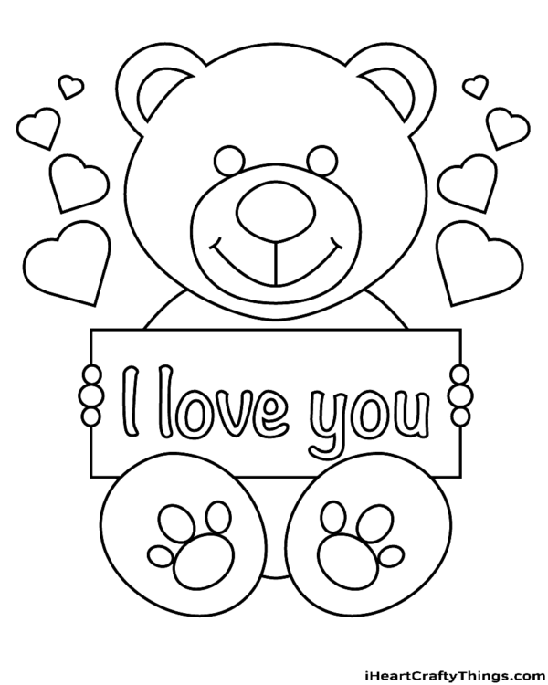 Love Coloring Pages Printable for Free Download