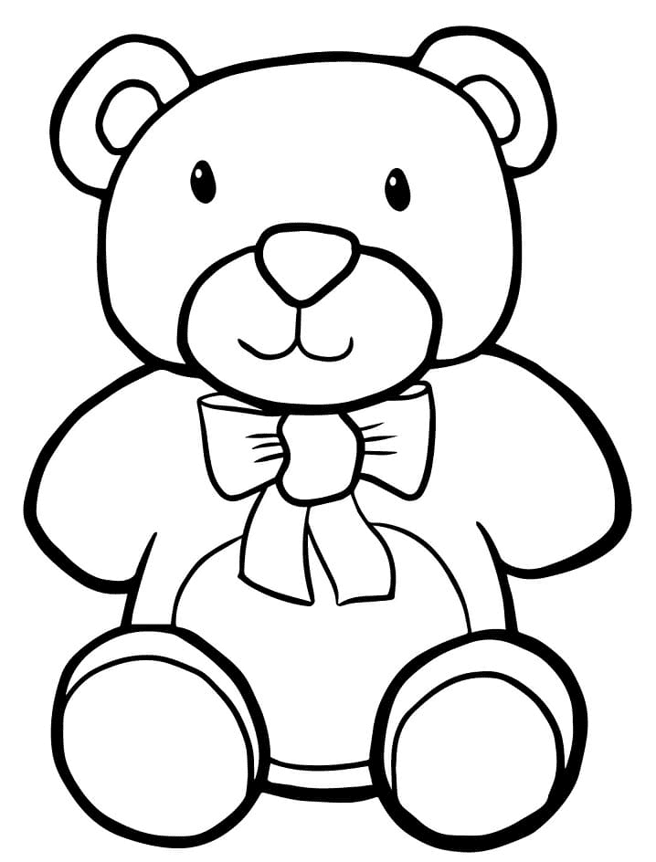 Teddy Bear Coloring Pages Printable for Free Download