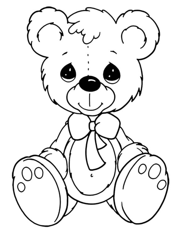 Teddy Bear Coloring Pages Printable for Free Download